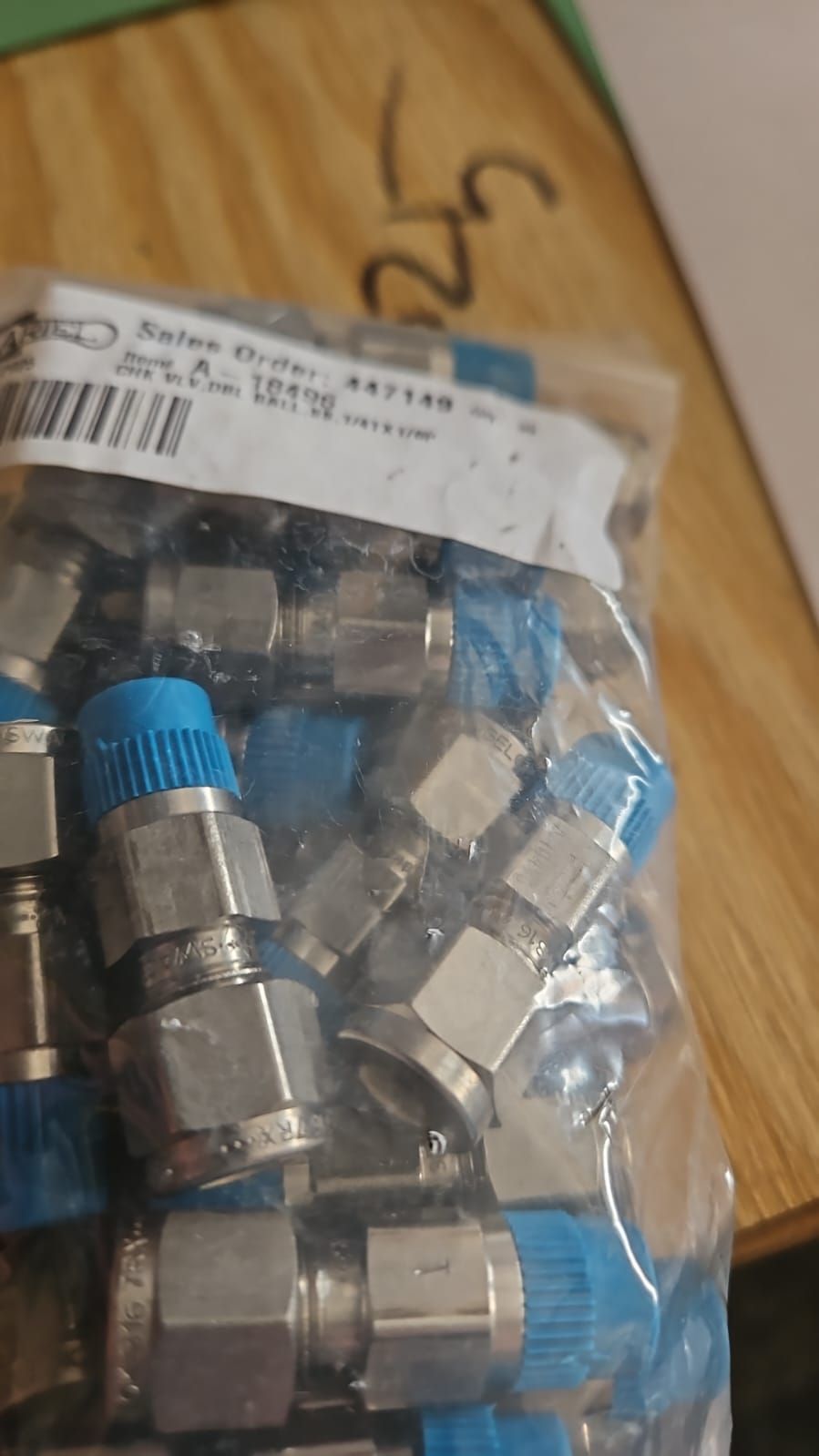 Genuine Ariel double ball check valves A-16496 stainless steel pack