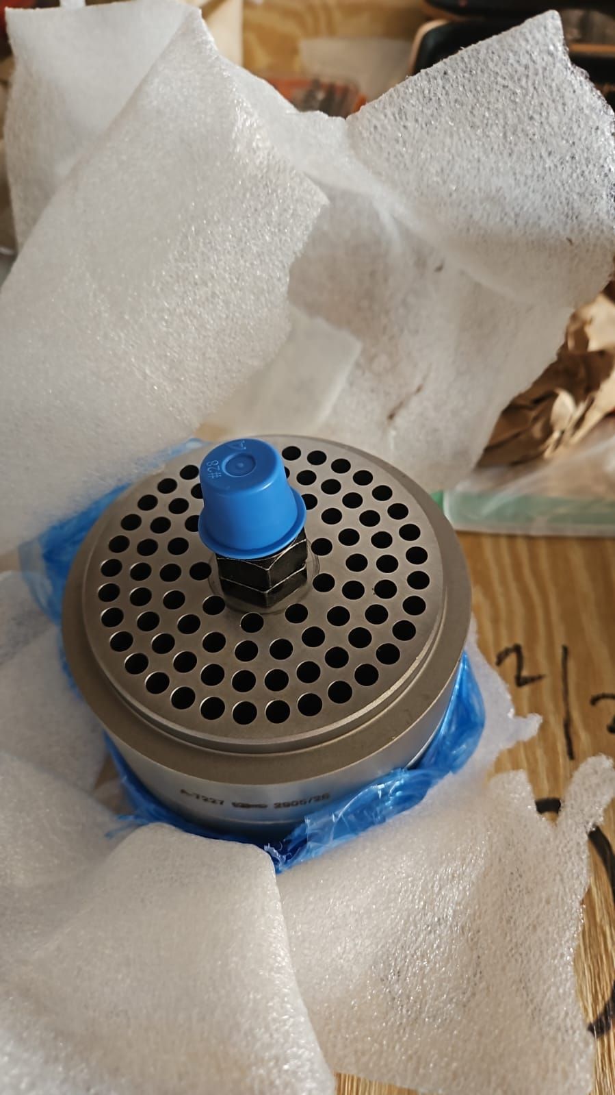 Genuine Ariel compressor valve assembly A-7227 in protective packaging