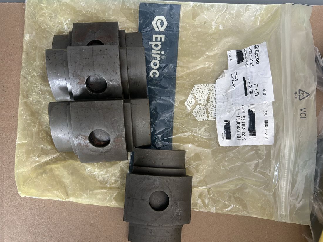 Genuine Epiroc bushing halves 3128 3104 26 in VCI packaging