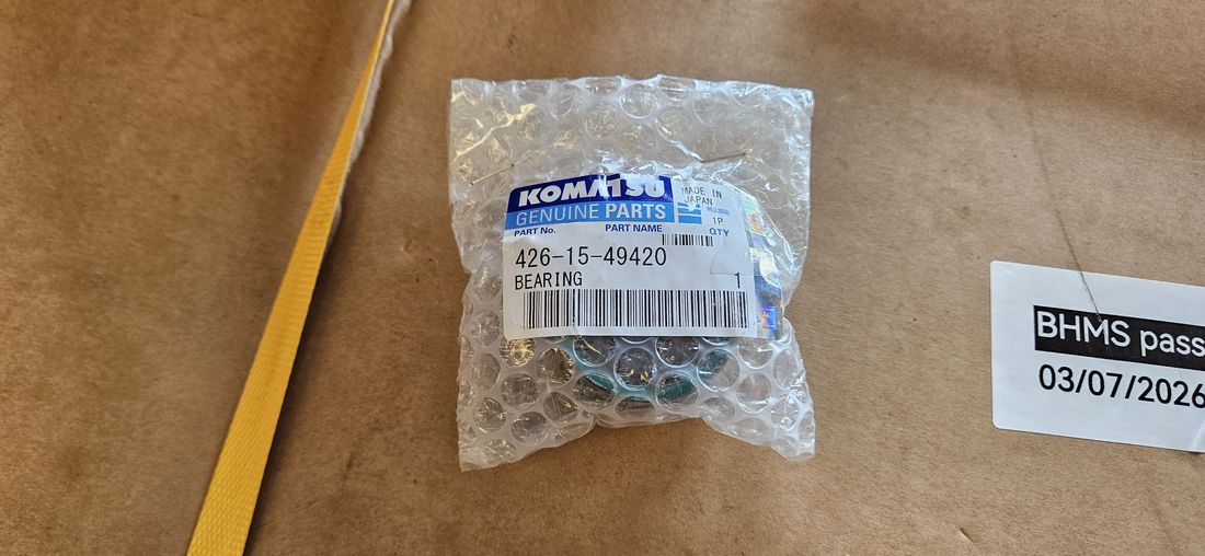 Genuine Komatsu bearing 426-15-49420 made in Japan with BHMS quality-pass sticker