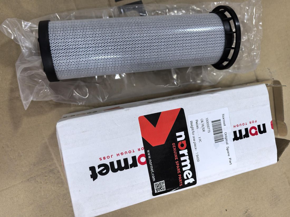 Genuine Normet oil filter 100009773 in original box